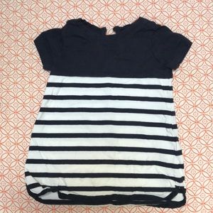 Baby gap navy and white dress with bloomers